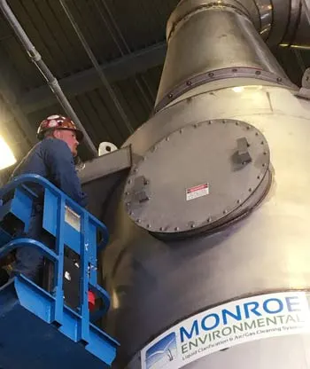 Air pollution equipment maintenance Air pollution equipment maintenance by Monroe’s experienced field service staff.